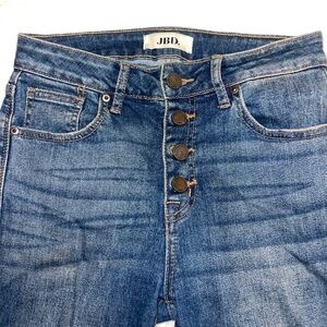 Just black high rise straight leg jeans